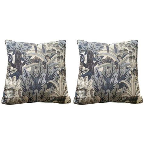 Hermes Jardin d'Osier Silk Blend Set of Two Cushions 